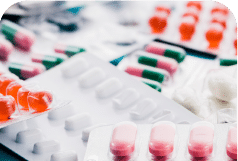 Image of pharmaceutical drugs linking to Tek Troniks services for temperature monitoring, calibration, and mapping in healthcare and pharma sectors