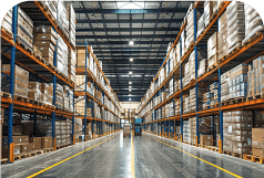Warehouse image linking to Tek Troniks services for temperature monitoring, calibration, and mapping in warehouse and distribution environments